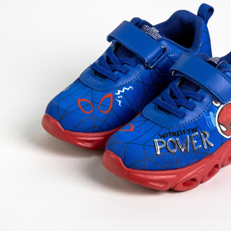 Pantofi sport cu talpa usoara EVA si lumini Spiderman the Power [5]