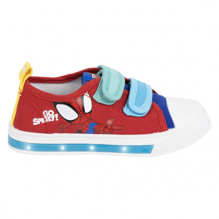 Pantofi sport - Pantofi sport panza cu lumini, inchidere cu arici Go Spidey