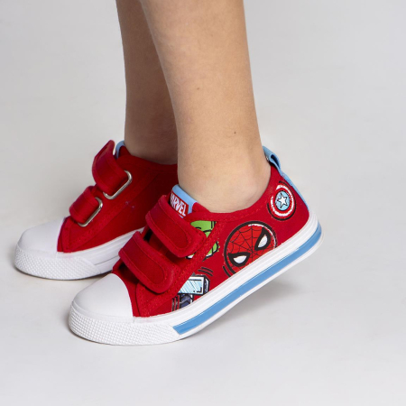 Pantofi sport panza cu lumini si inchidere cu arici, Spiderman [3]