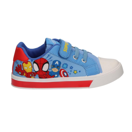 Pantofi sport - Pantofi sport panza cu lumini si inchidere cu arici, Spidey