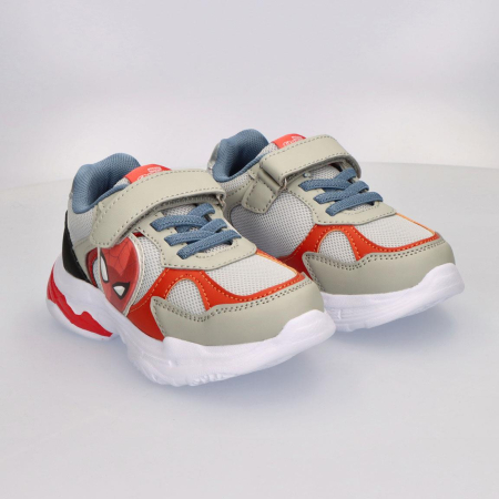 Pantofi sport - Pantofi sport panza, cu talpa usoara si lumini Spiderman