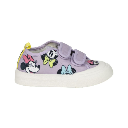 Imbracaminte si incaltaminte copii - Pantofi sport panza, inchidere cu arici Minnie Mouse Disney