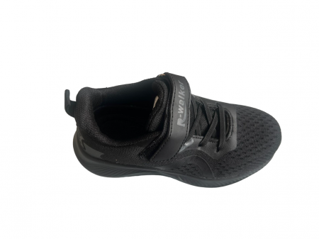 Pantofi sport pentru copii, material textil, all black [3]