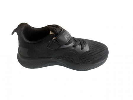 Pantofi sport pentru copii, material textil, all black [2]