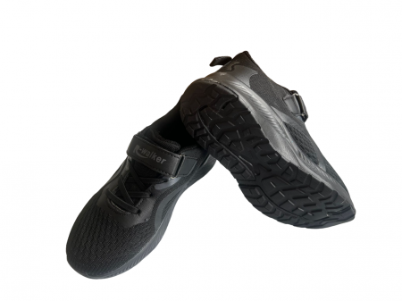 Pantofi sport pentru copii, material textil, all black [4]