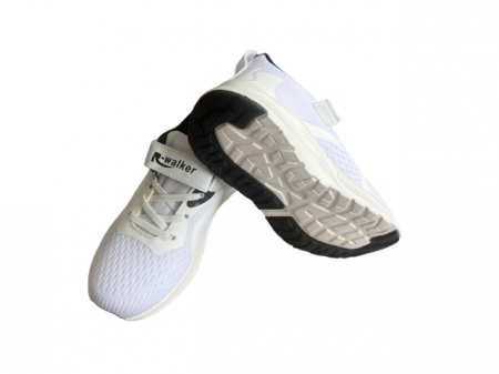 Pantofi sport pentru copii, material textil, alb [3]