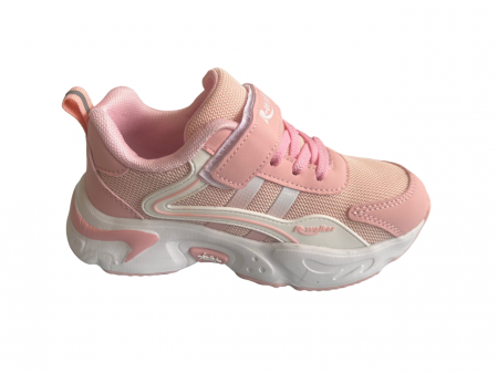Pantofi sport pentru copii, material textil, Pink [3]