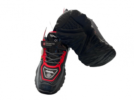 Pantofi sport pentru copii, material piele ecologica, negru, Kids [3]