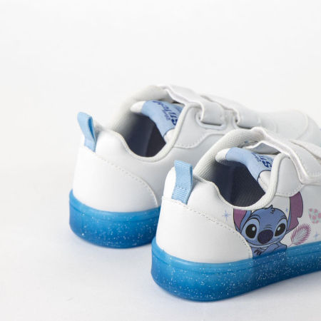 Pantofi sport pentru scoala, talpa PVC cu sclipici Stitch [3]