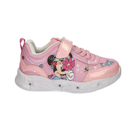Pantofi pentru copii - Pantofi sport, talpa cu usoara cu lumini Minnie Mouse Flower