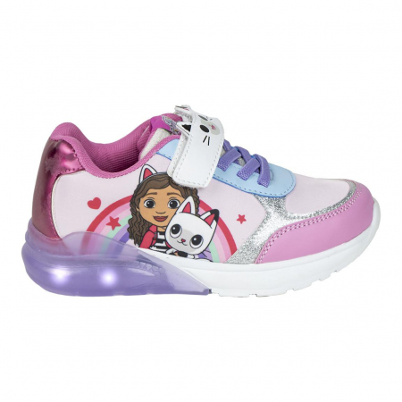 Imbracaminte si incaltaminte copii - Pantofi sport talpa EVA cu lumini Gabby's Dollhouse si Pandy Paws