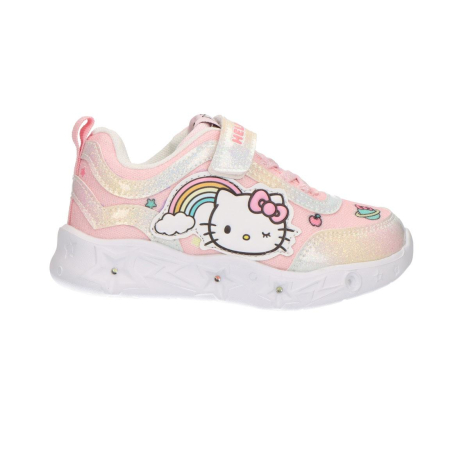 Imbracaminte si incaltaminte copii - Pantofi sport, talpa usoara EVA, cu lumini Hello Kitty Curcubeu