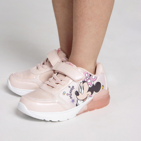 Pantofi sport, talpa usoara TPR cu LED, Minnie Mouse [3]