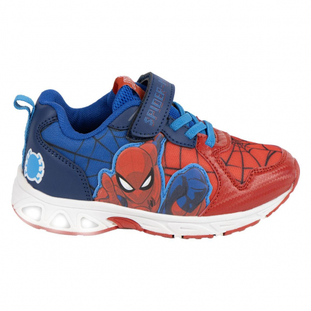 Pantofi sport - Pantofi sport, talpa usoara TPR, cu lumini Spiderman
