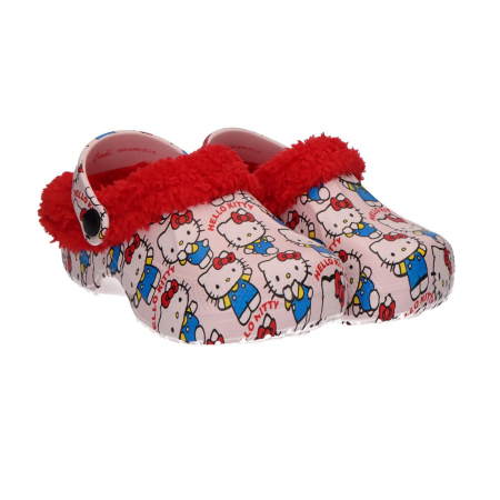Imbracaminte si incaltaminte copii - Papuci clogs, eva imblaniti Hello Kitty
