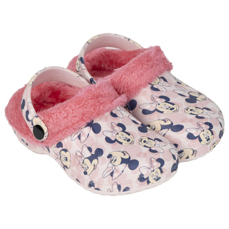 Imbracaminte si incaltaminte copii - Papuci clogs, eva imblaniti Minnie Mouse
