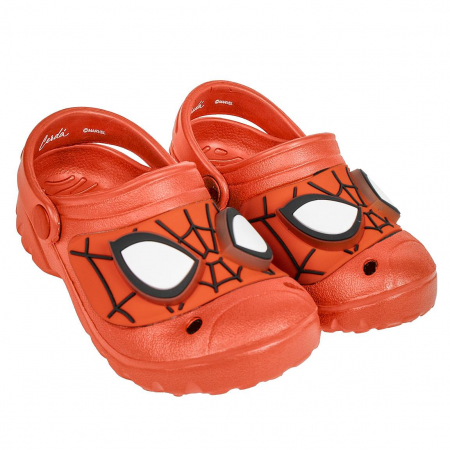 Papuci si slapi - Papuci clogs plaja 3D cu lumini, imprimeu Spiderman