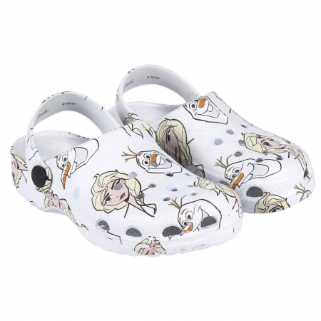 Papuci si slapi - Papuci clogs plaja cu print Frozen Disney