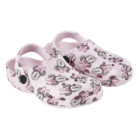 Papuci si slapi - Papuci clogs plaja cu print Minnie Mouse
