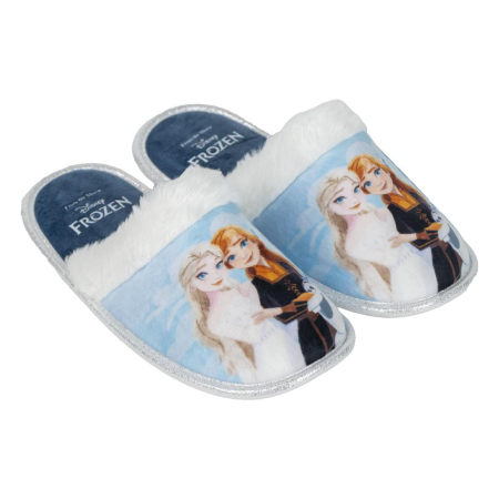 Papuci si slapi fete - Papuci de casă deschiși cu design Frozen
