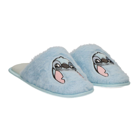 Imbracaminte si incaltaminte copii - Papuci de casa pufosi pentru copii Lilo & Stitch