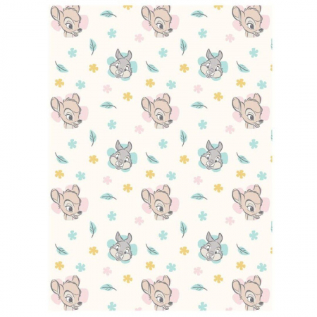 Paturi si cuverturi - Patura colar fleece Bambi, 110x150 cm