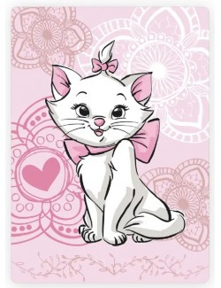 Home&Deco - Patura fleece Disney Marie Aristocat 100x140 cm