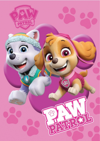 Home&Deco - Patura polar Paw Patrol, 100x140 cm