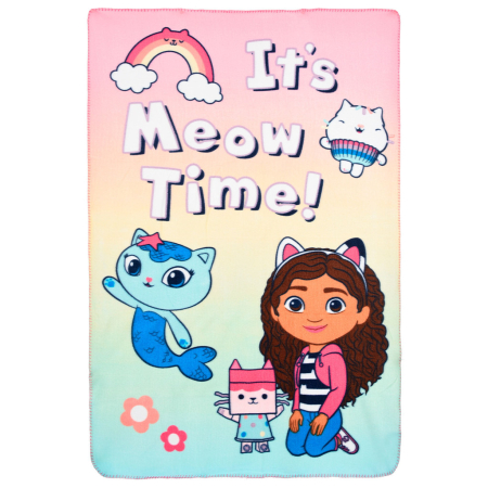Accesorii - Patura polar Gabby's Dollhouse Meow Time 100x150 cm