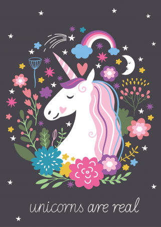 Paturi si cuverturi - Patura polar Unicorns are real 100x140 cm