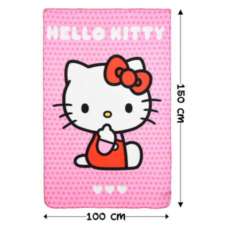 Patura polar Hello Kitty 100x150 cm [2]