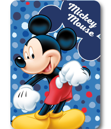 Paturi si cuverturi - Patura polar Mickey Mouse Dots 100x140 cm