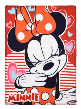 Home&Deco - Patura cocolino Minnie Mouse Love 90x120 cm