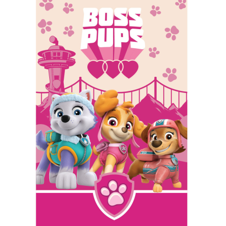 Paturi si cuverturi - Patura polar Paw Patrol Boss Pups 100x140 cm