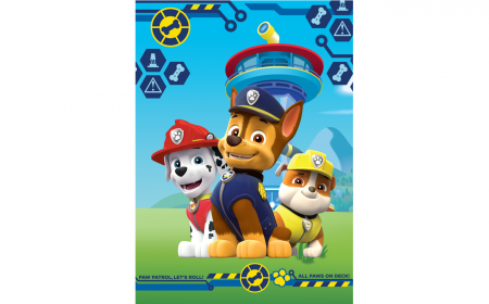 Paturi si cuverturi - Patura polar Paw Patrol Let's Roll, 100x140 cm