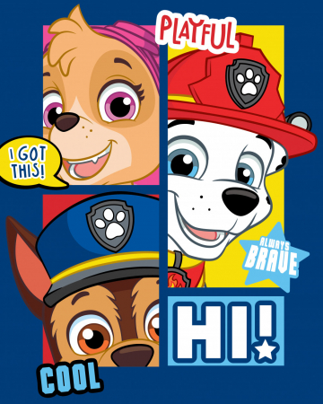 Home&Deco - Patura polar Paw Patrol Playful,100x140 cm
