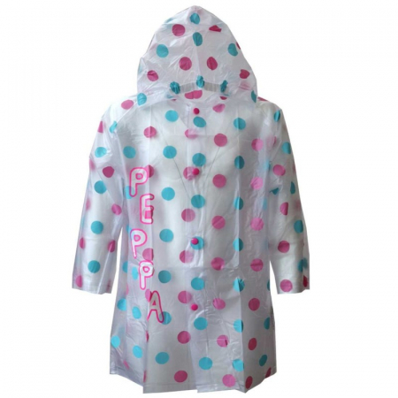 Pelerine ploaie - Pelerina ploaie Peppa Pig Buline colorate PVC