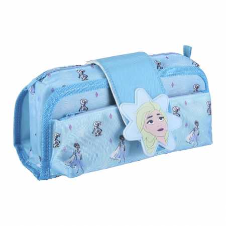 Rechizite si papetarie - Penar 3 compartimente neechipat Frozen Disney, 22x10x5 cm