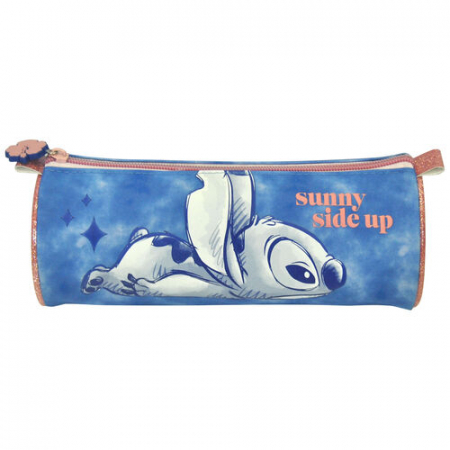 Penare - Penar cilindru 1 fermoar , neechipat Lilo & Stitch Sunny, 22x8x8 cm