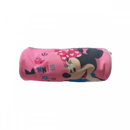 Totul pentru scoala - Penar cilindru Minnie Mouse 20x9 cm