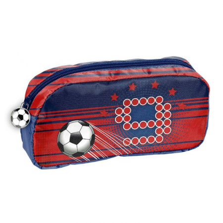 Totul pentru scoala - Penar dreptunghiular Football, 1 compartiment 20x10x4 cm