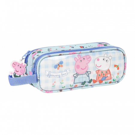 Rechizite si papetarie - Penar cu 2 compartimente Peppa Pig, 21x8x6 cm