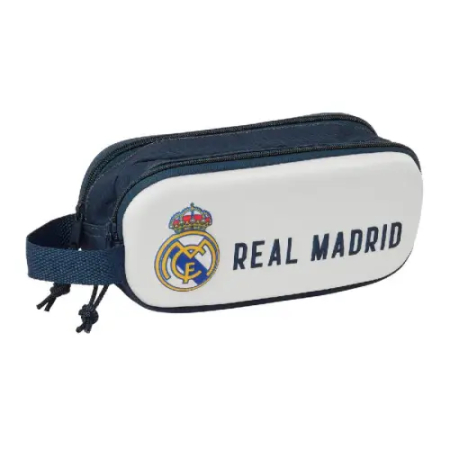 Rechizite si papetarie - Penar cu 2 compartimente Real Madrid, 21x6x8 cm