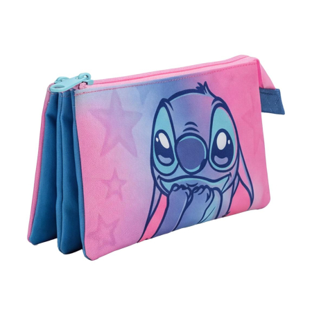 Penare Scolare - Penar școlar 3 compartimente Lilo & Stitch pentru fetițe
