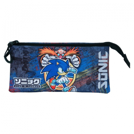 Penar cu 3 compartimente Sonic The Hedgehog Checkpoint, 11x23x7 cm [1]