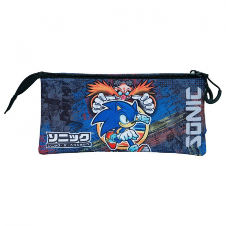 Penar cu 3 compartimente Sonic The Hedgehog Checkpoint, 11x23x7 cm [2]