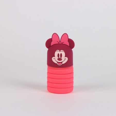 Rechizite si papetarie - Penar din silicon cu 1 compartiment, neechipat Minnie Mouse Disney