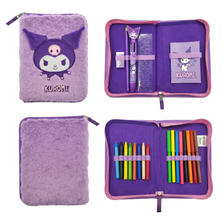 Totul pentru scoala - Penar echipat Hello Kitty Kuromi pentru fetițe