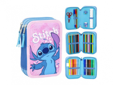 Penar echipat cu 43 piese Giotto, 3 compartimente, Stitch Aloha [1]