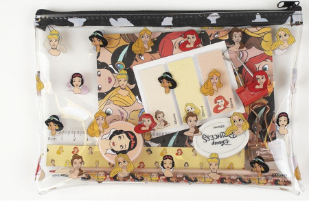 Rechizite si papetarie - Penar echipat Printesele Disney 22x14 cm